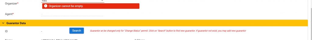 organizer can not be empty.JPG