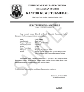 Surat Domisili How To Get The Indonesian Letter Of Domicile Expat Indo